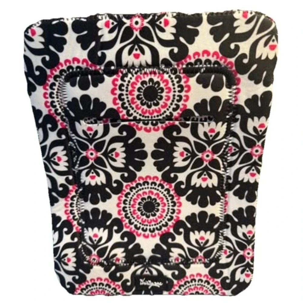 Thirty-One Tote A Tablet Sleeve Case Pink Pop Print‎ 8 x 10 Soft Pocket NEW